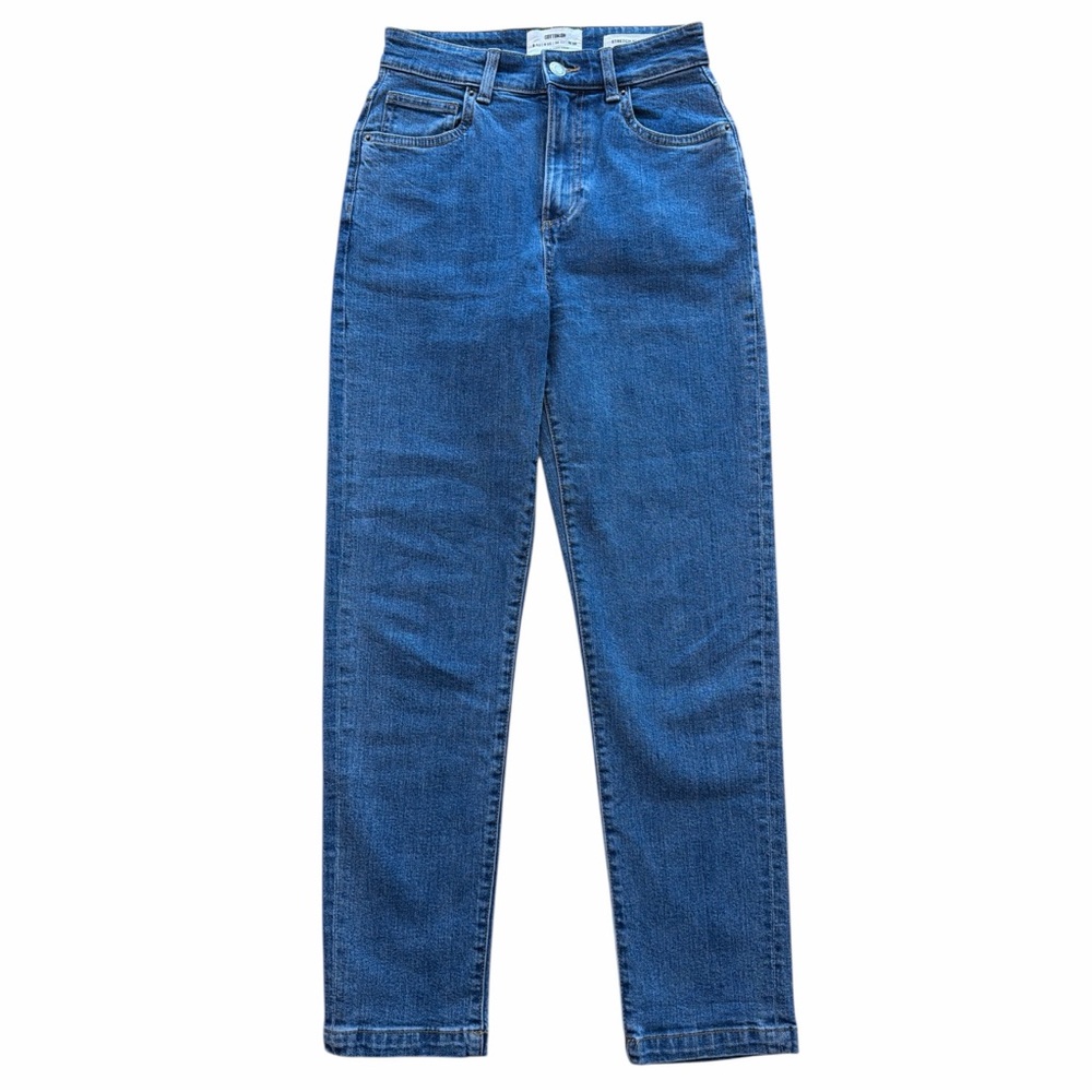 Cotton On Stretch High Rise Blue Mom Jeans